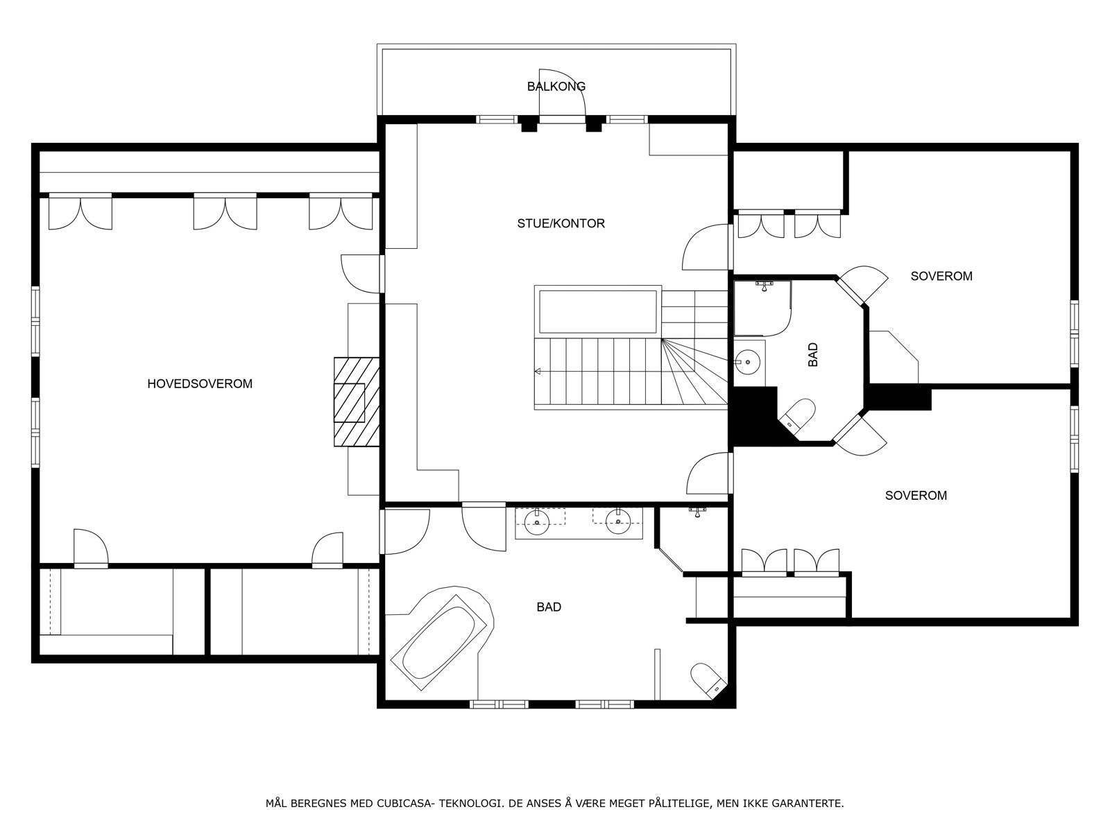Plantegning hovedbygning Galleribilde