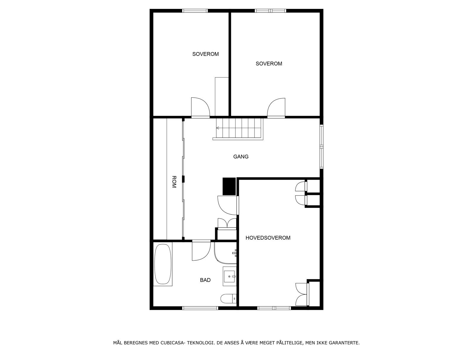 Plantegning våningshus Galleribilde