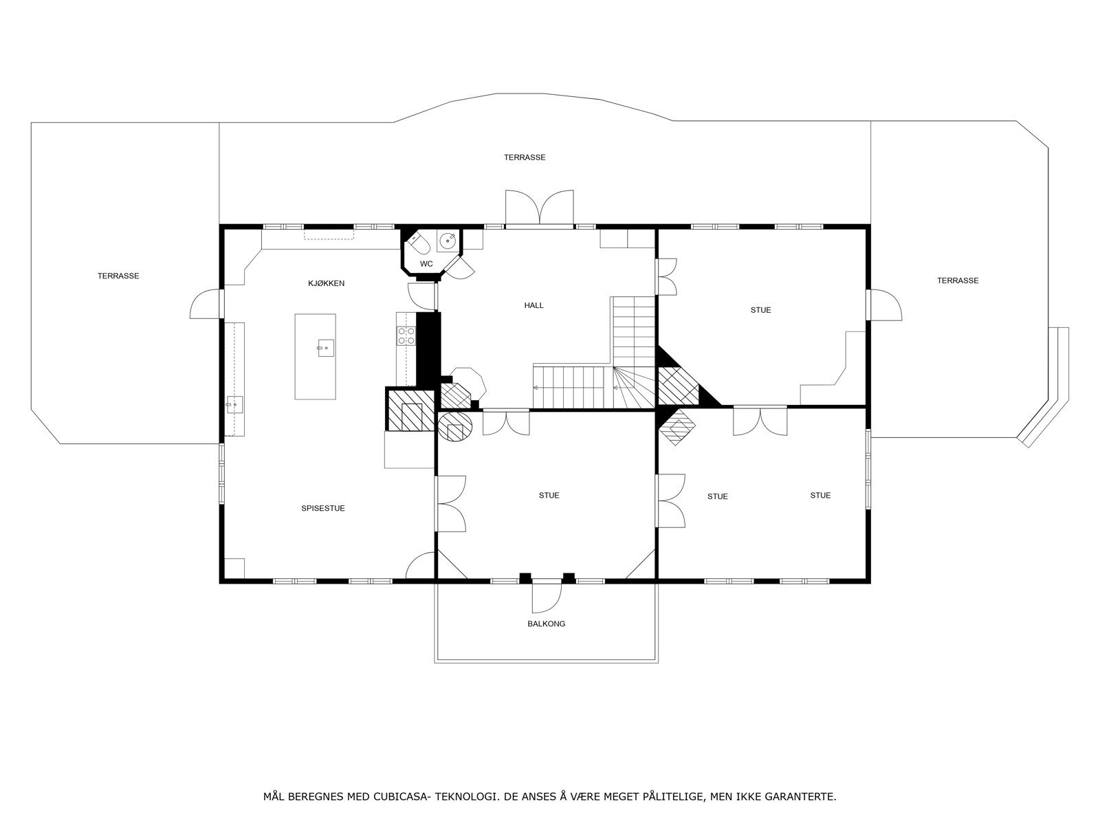 Plantegning hovedbygning Galleribilde