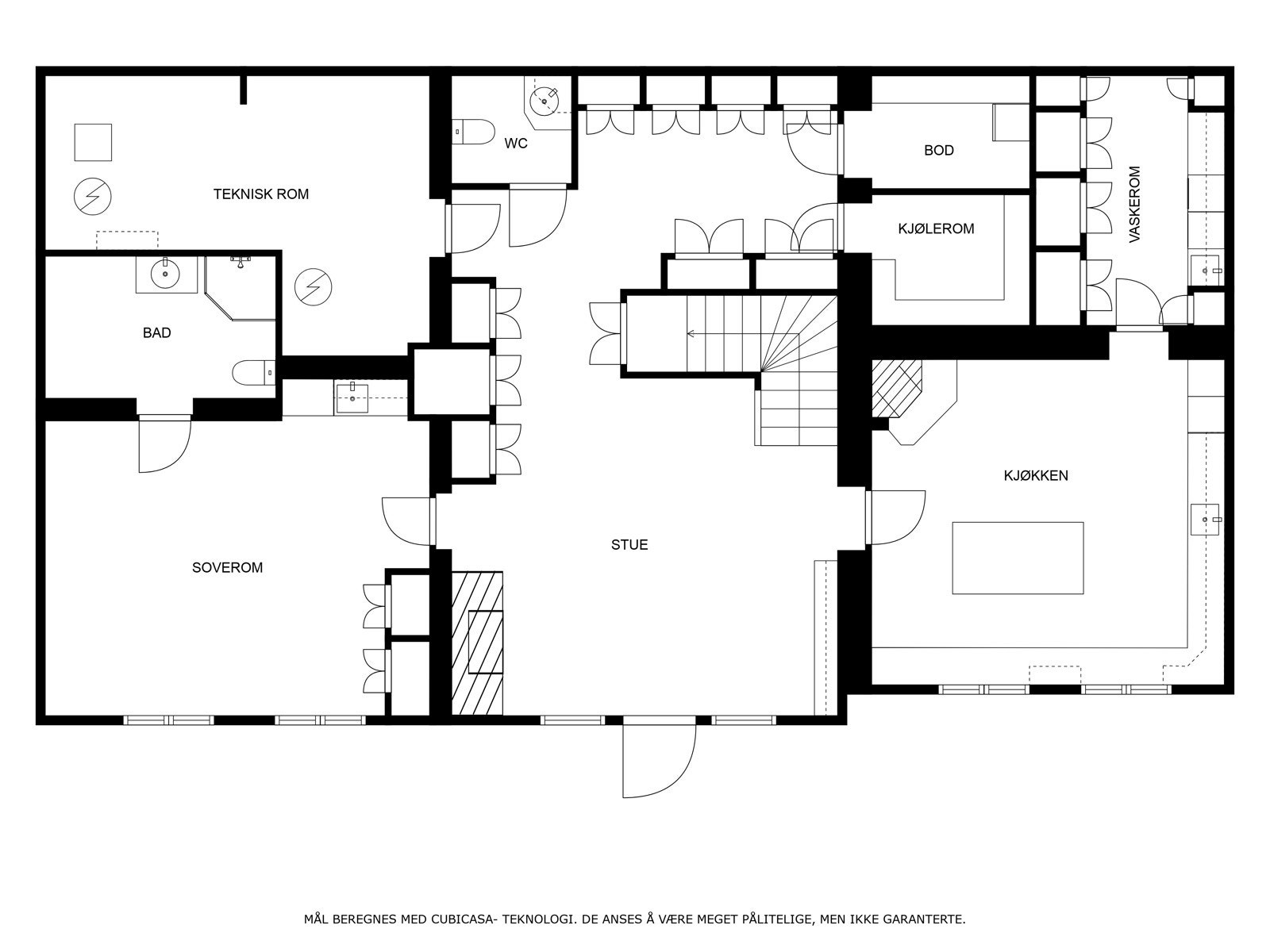Plantegning hovedbygning Galleribilde