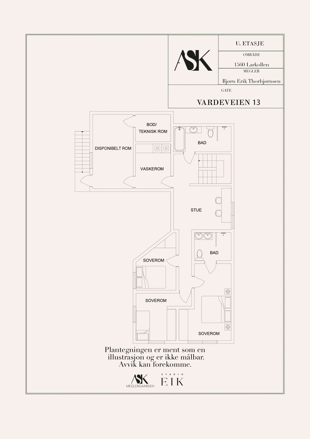 Plantegning u. etasje Galleribilde