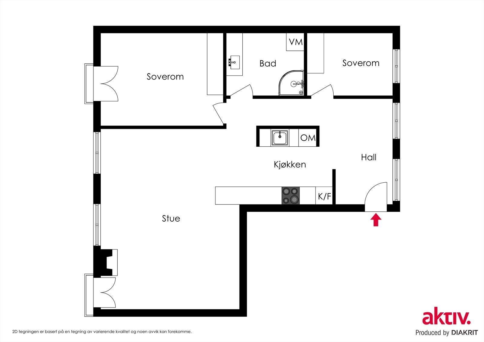 Plantegning - 2D Galleribilde
