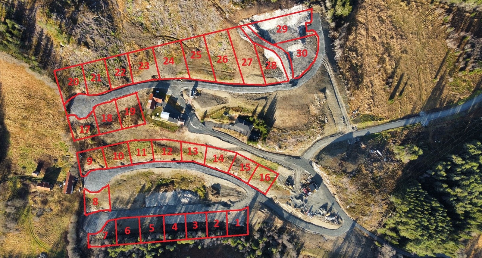 Tomteinndeling Galleribilde