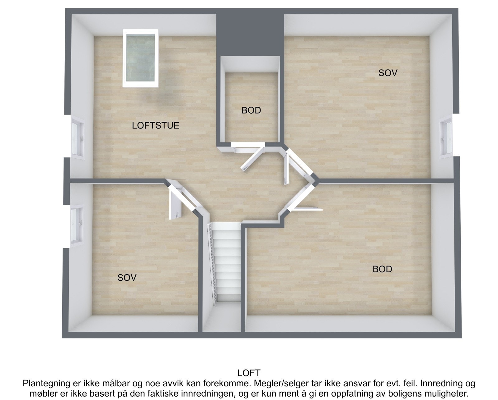 Bakkan 5.b - 3D Floor Plan Galleribilde