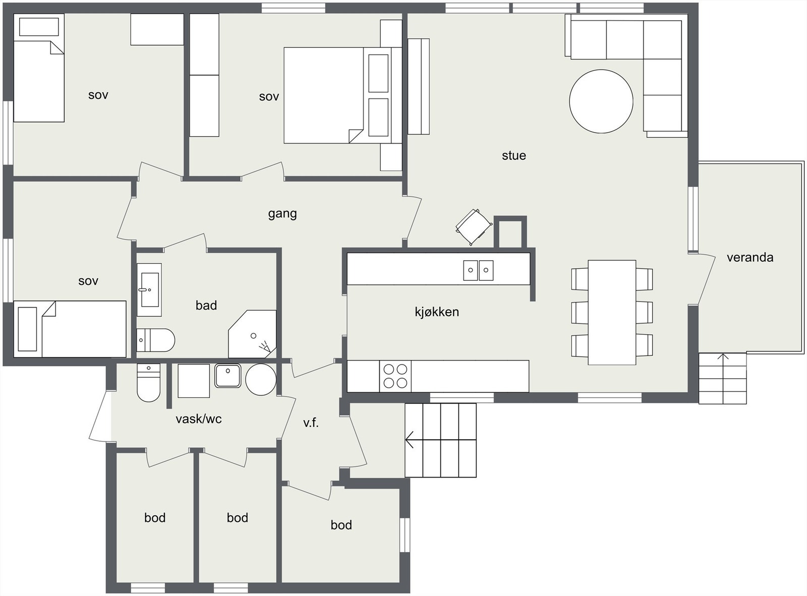 Plantegning. Galleribilde