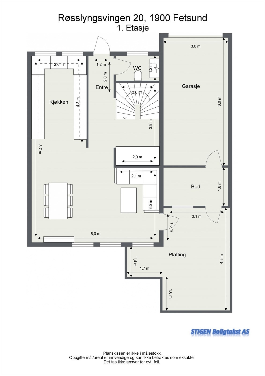 Plantegning 1.etasje Galleribilde