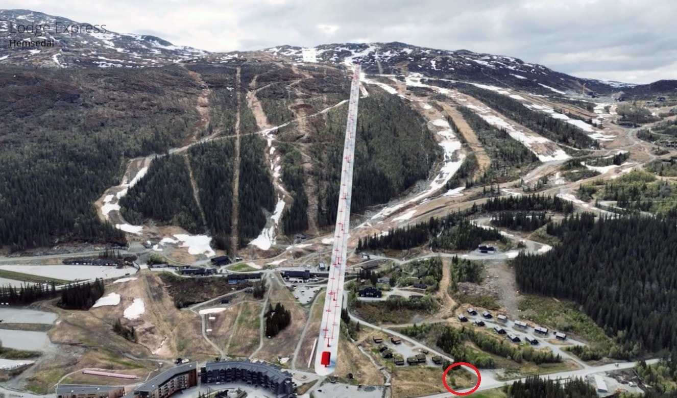Spennende utviklingstomt med svært god beliggenhet, rett ved ny stolheis i Hemsedal Skisenter. Heisen vil stå klart til kommende vintersesong. Galleribilde