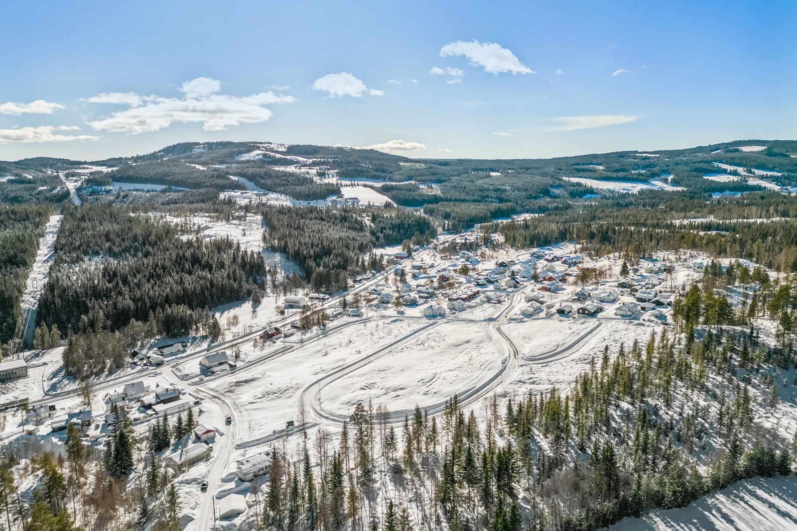 Tomtene varierer i størrelse fra 620 kvm til 1062 kvm. Galleribilde