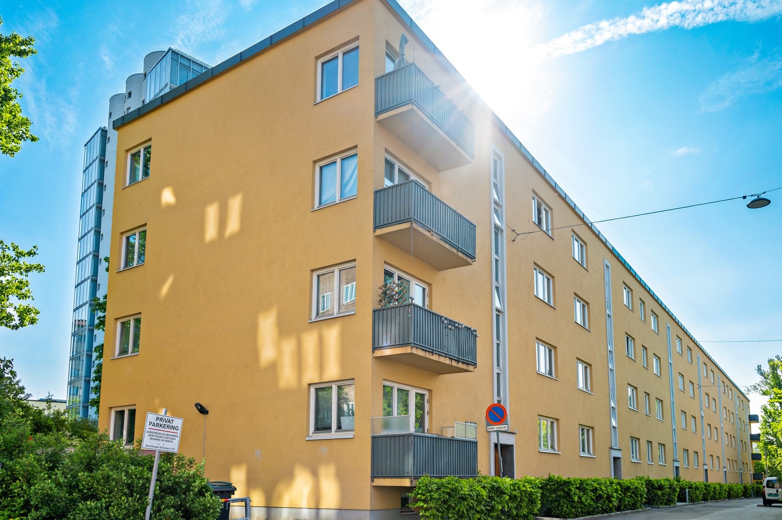 Borettslaget gjennomførte i 2014 en fasaderehabilitering. Galleribilde