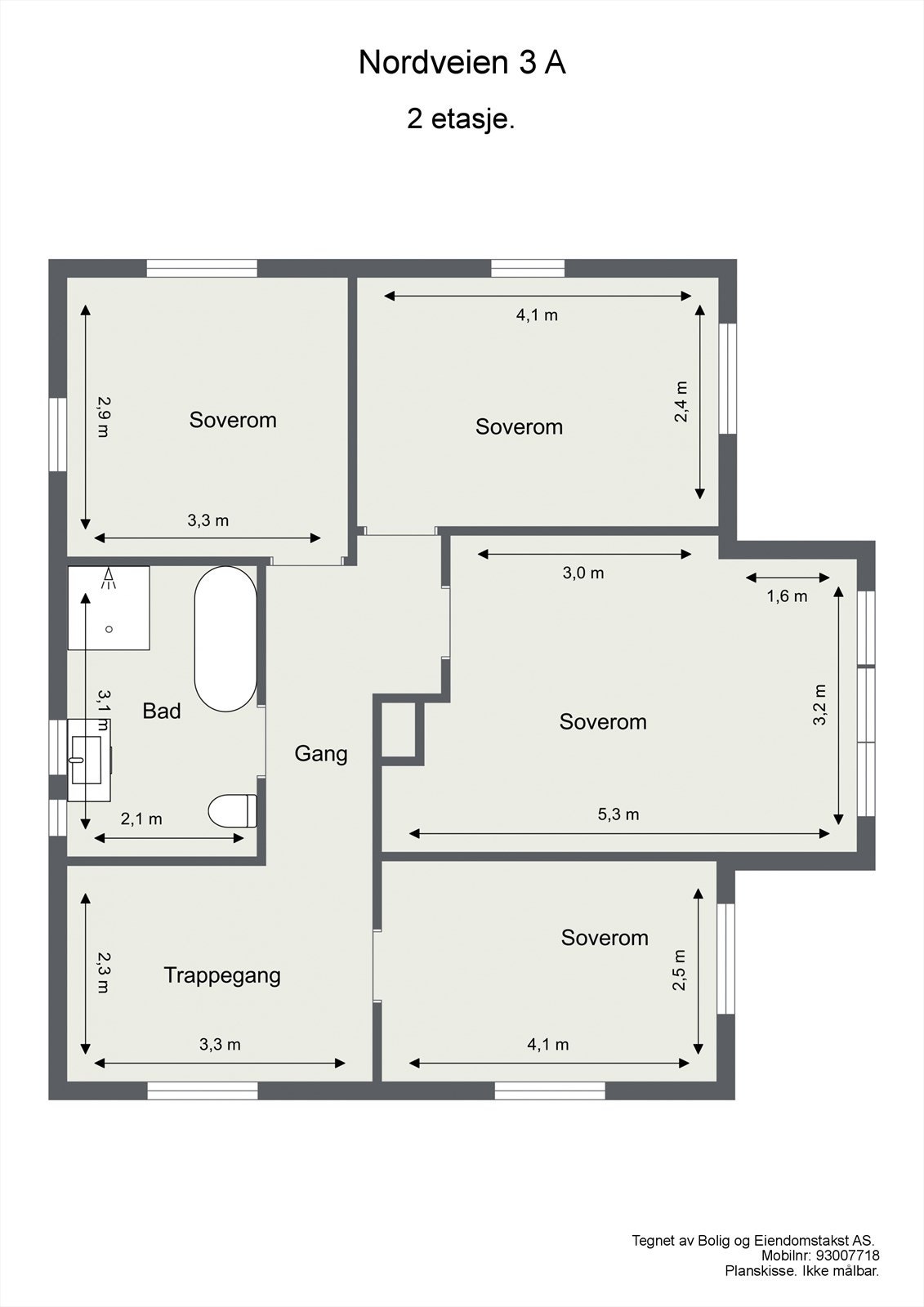 Velkommen opp i boligens 2. etasje Galleribilde