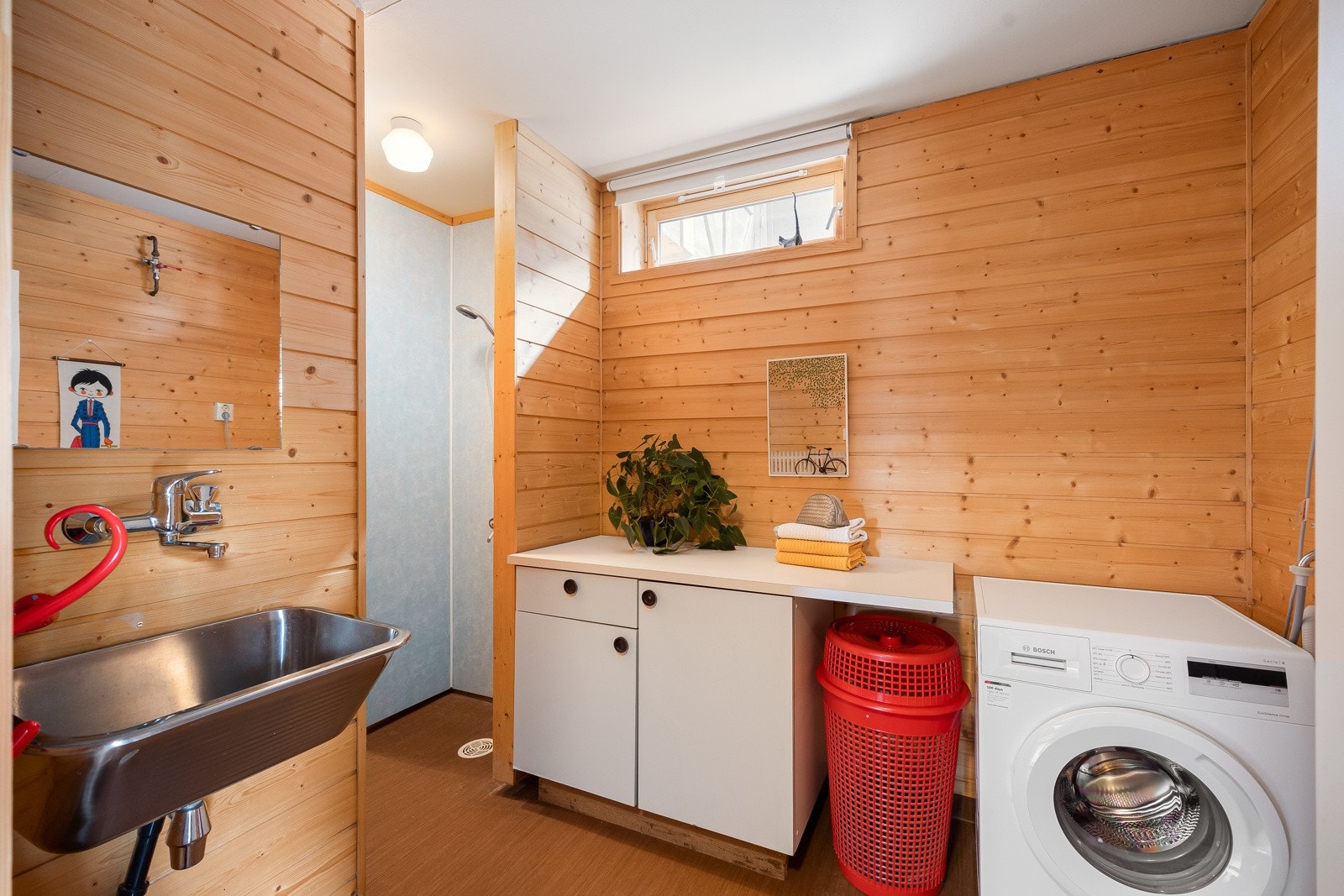 Vaskerom/bad på 9,5 kvm. Galleribilde