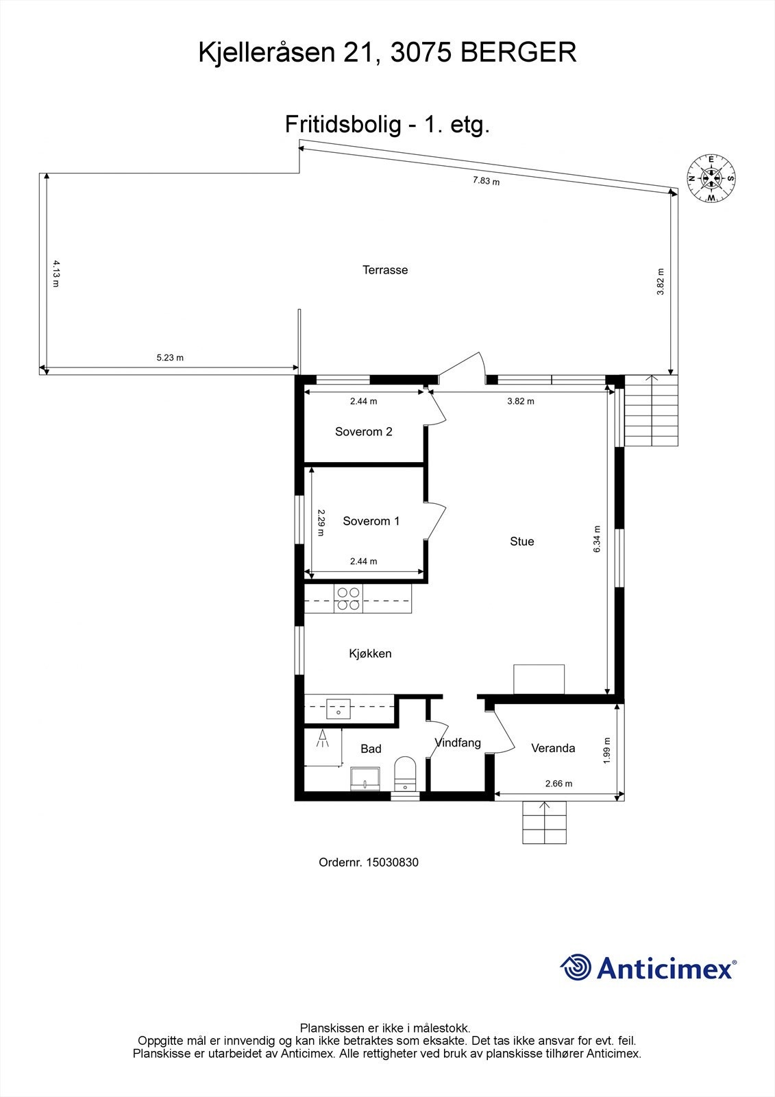 Plantegning 1. etasje Galleribilde
