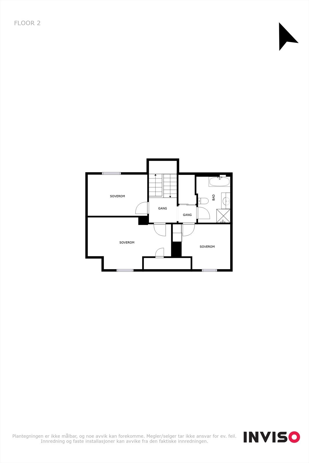 Plantegning 2. etasje. Galleribilde