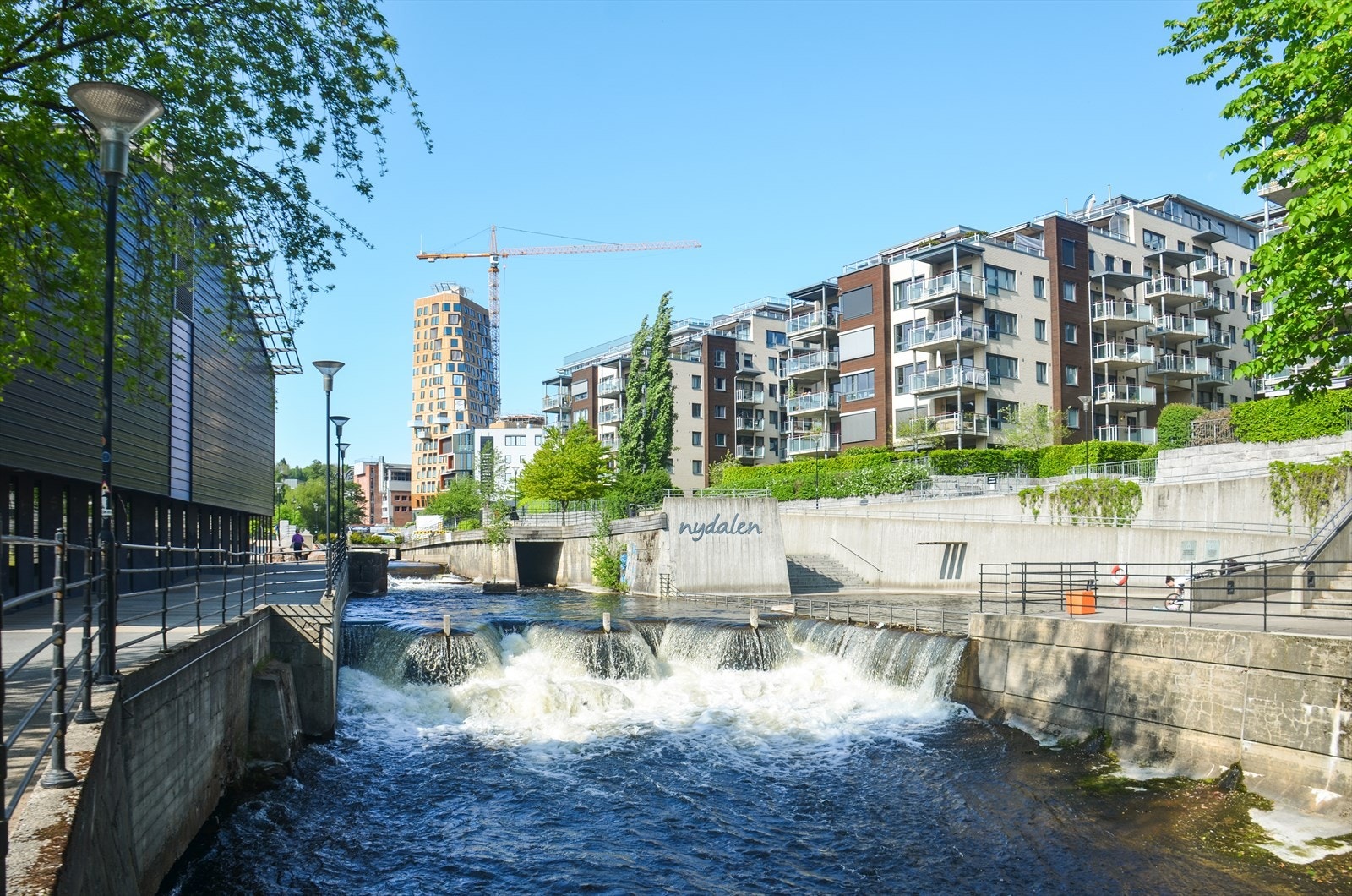Nydalen byr på hyggelige badefasiliteter om sommeren. Galleribilde