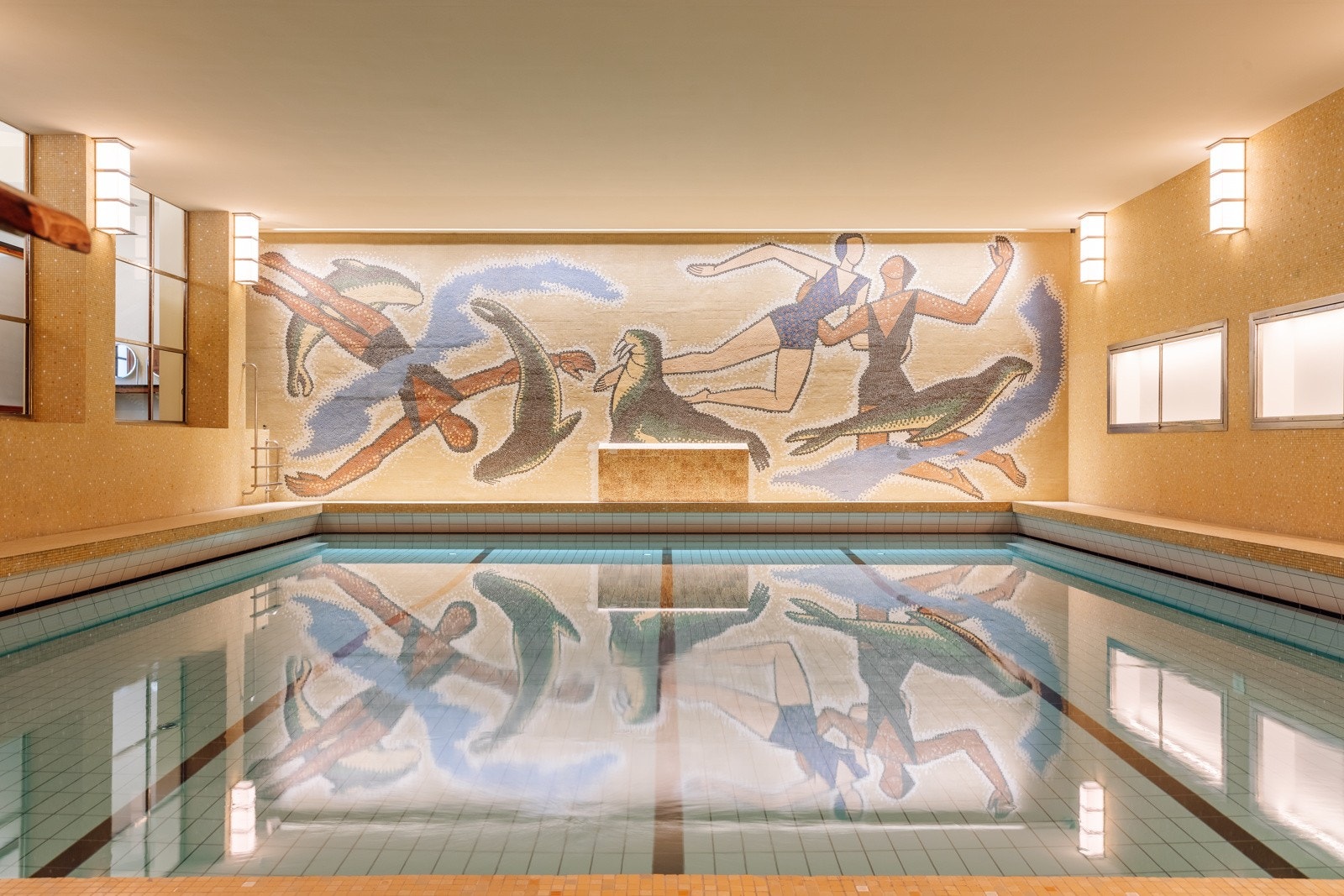 Vestkantbadet. Galleribilde