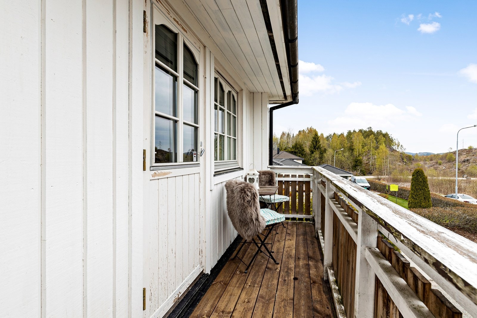 Terrassen med utgang fra hovedsoverom. Galleribilde