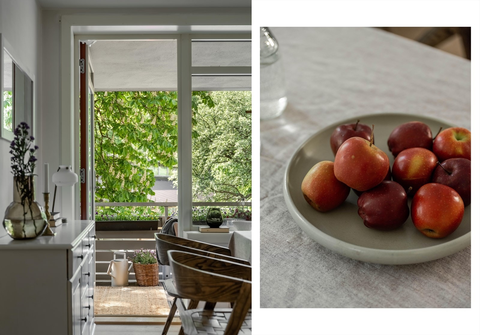 Og for å virkelig få deg til å hoppe av fryd tar vi med en skål epler også. Galleribilde