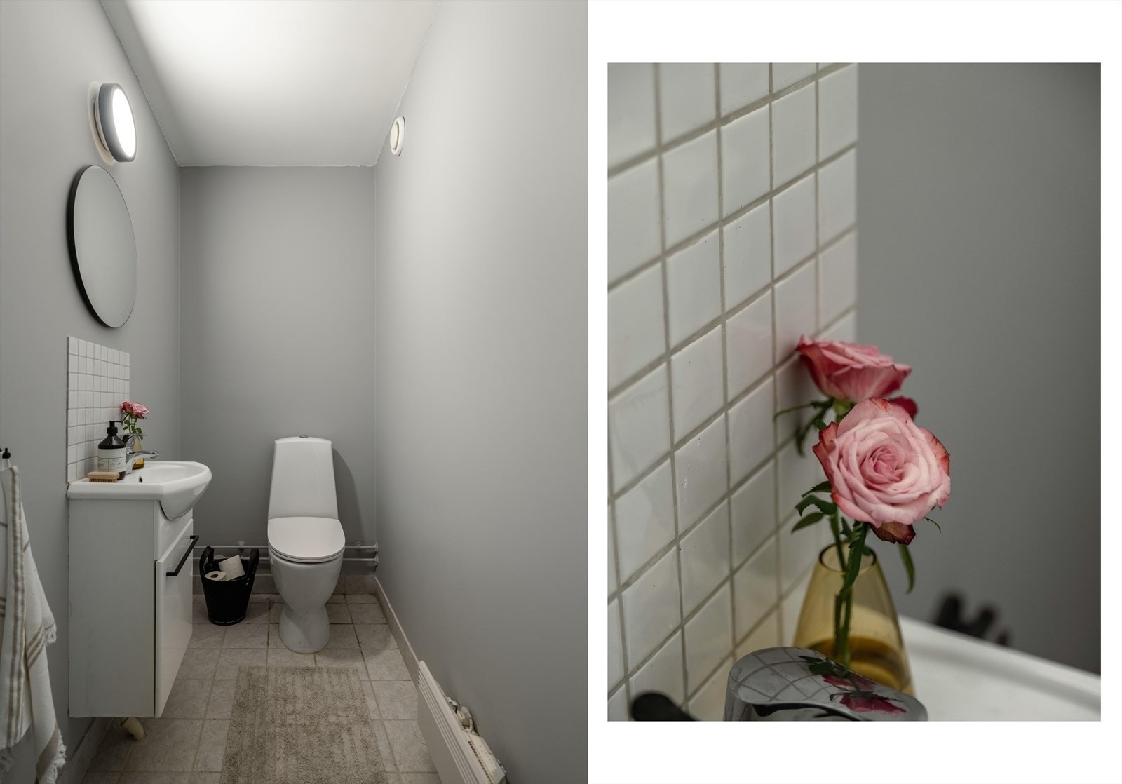 Ekstra toalett med adkomst fra entréen. Ekstra rose også for så vidt. Galleribilde