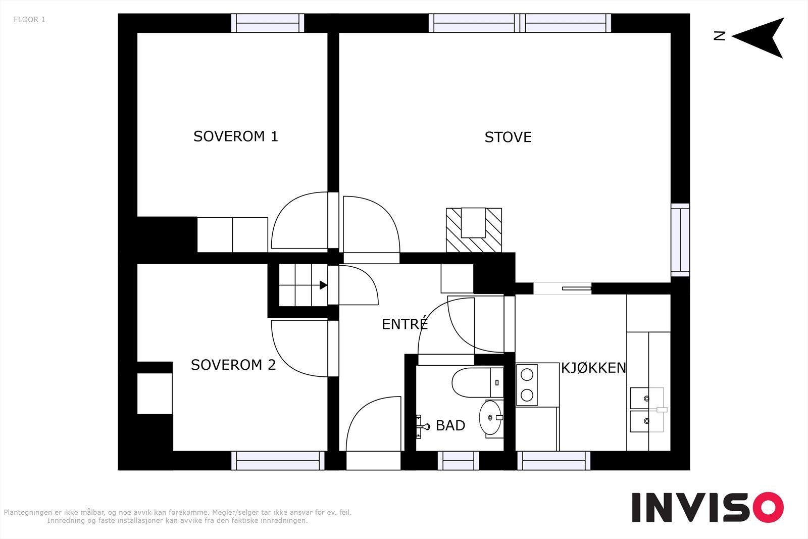 Illustrert planteikning, avvik kan forekomme. Galleribilde