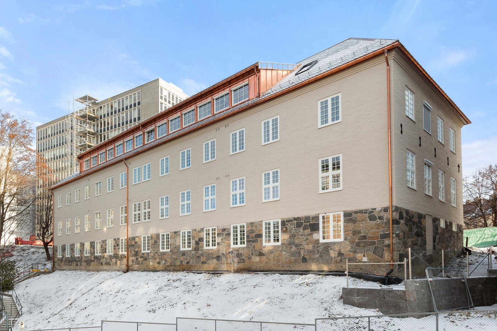 Bygget er rehabilitert og stod ferdigstilt desember 2022. Galleribilde