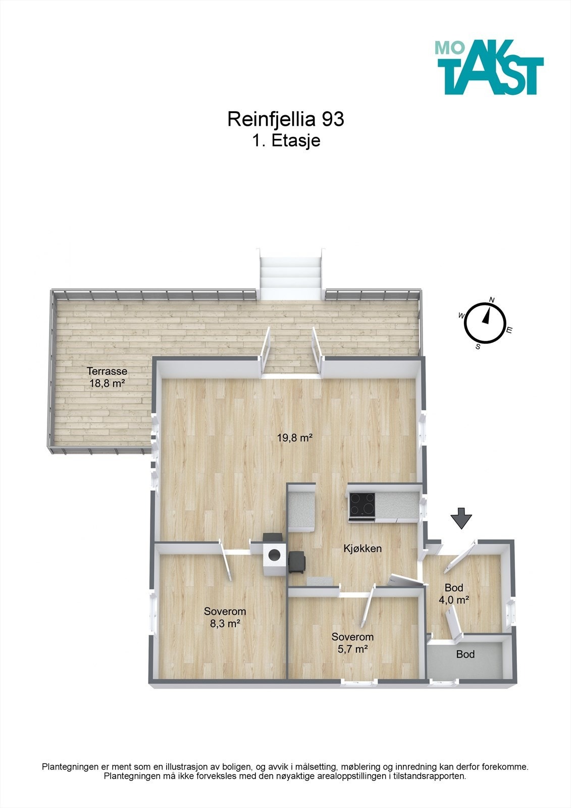 3D - 1. Etasje(målsatt) Galleribilde