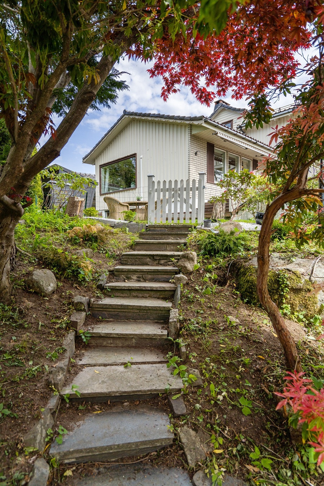 Å ha flere rom i hagen, gjør også at hagen virker både større og mer spennende. Galleribilde