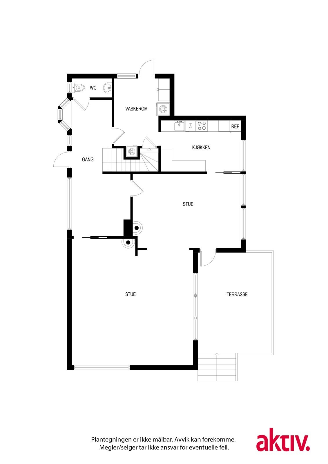 Plantegning 1. etasje. Galleribilde