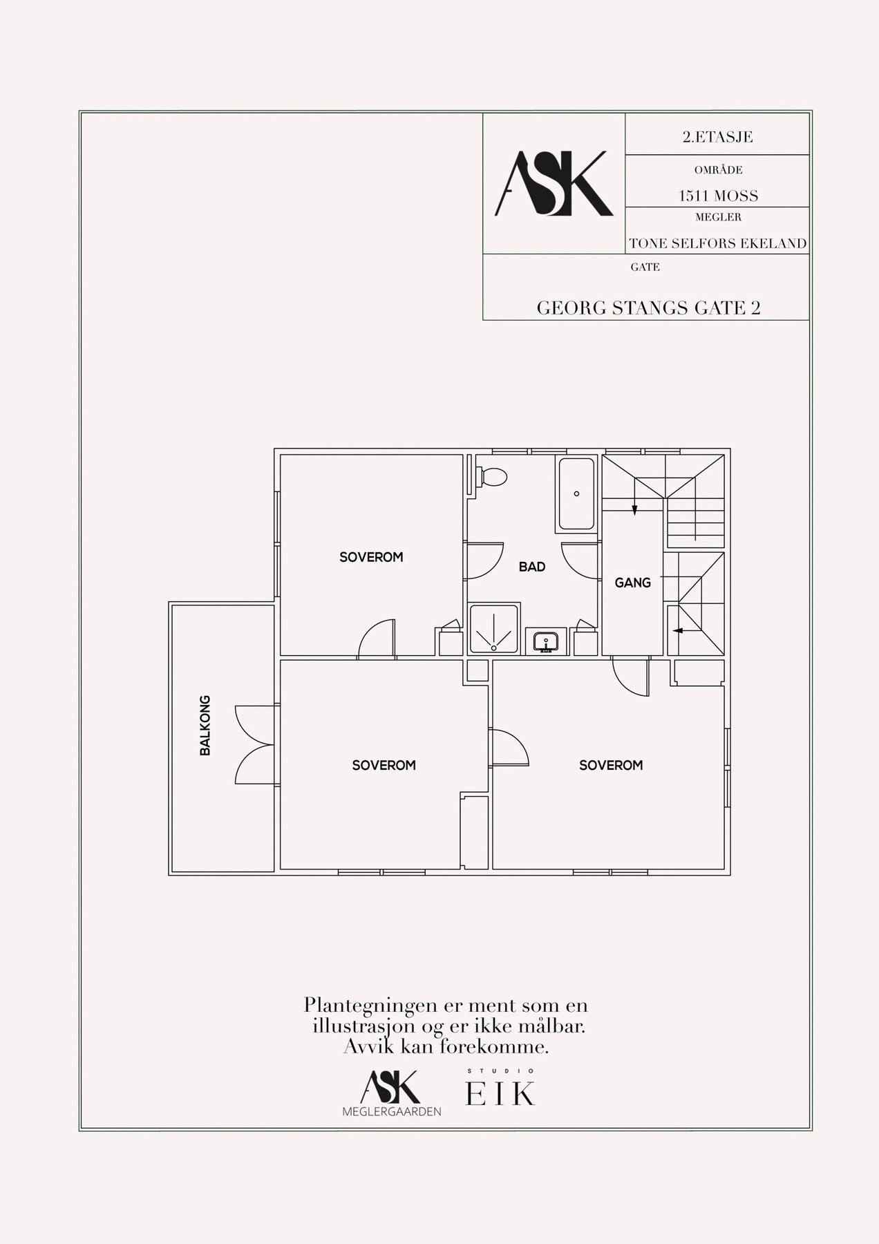 Plantegning 2. etg. Galleribilde