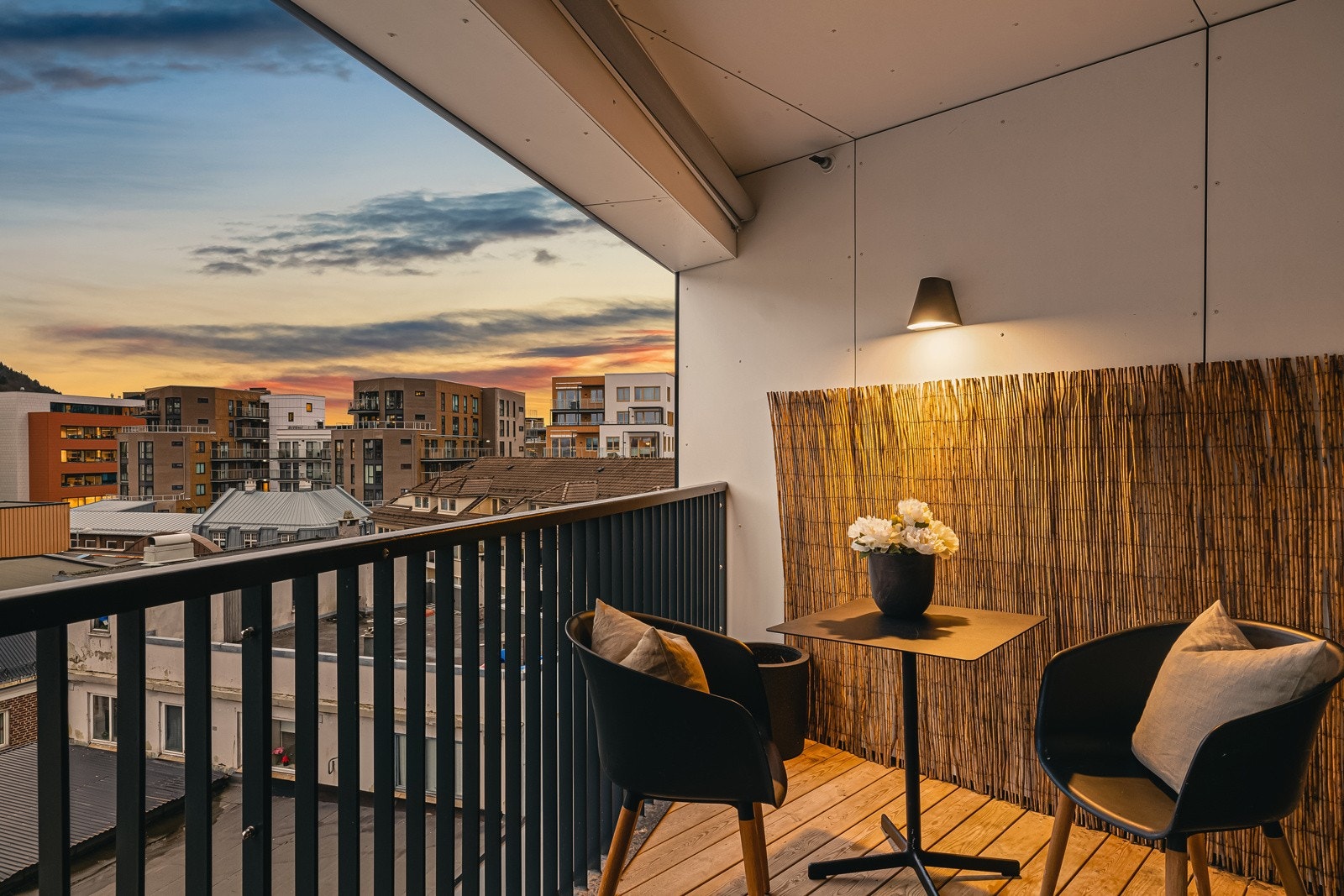 Leilighetens hovedplan har også egen balkong. Galleribilde