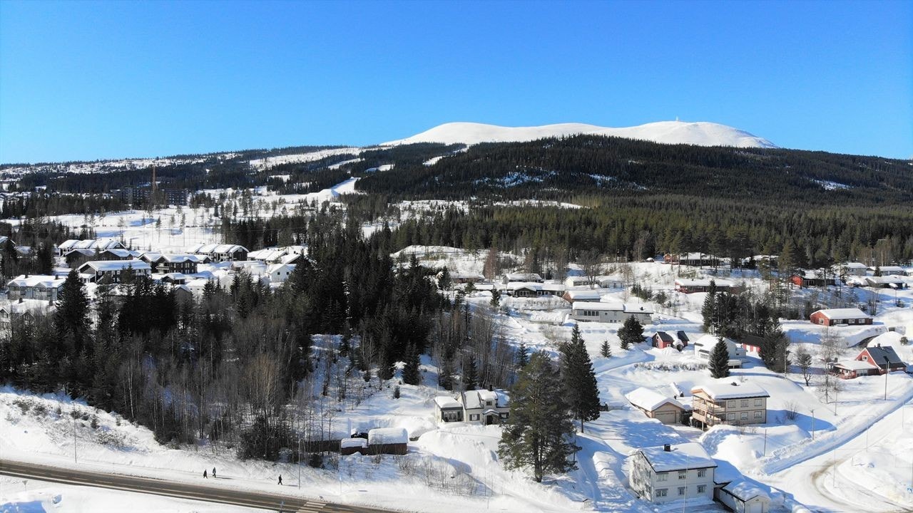 Fin gangavstand opp til alpinanlegget Galleribilde