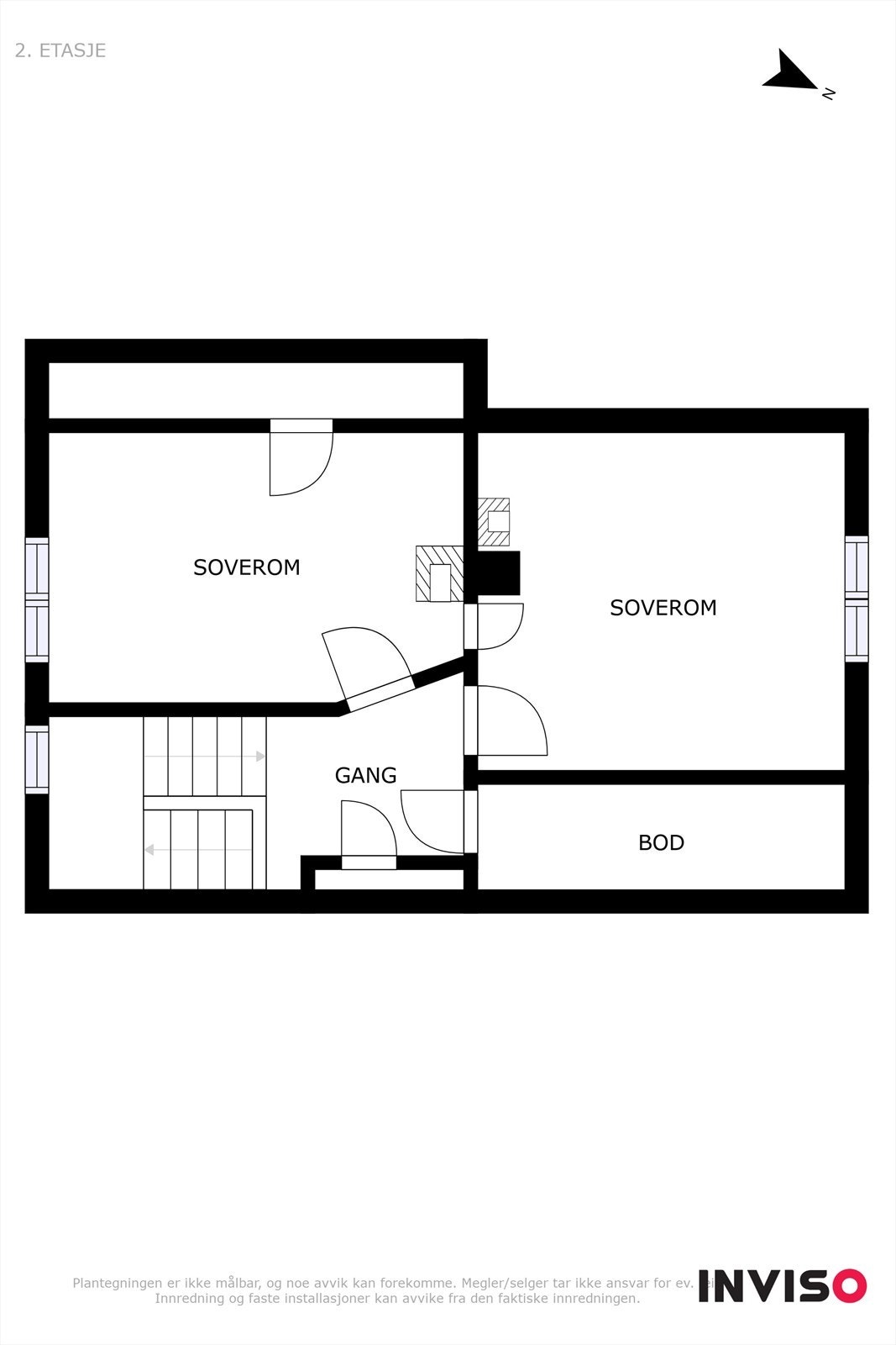 Plantegning loftsetasje Galleribilde