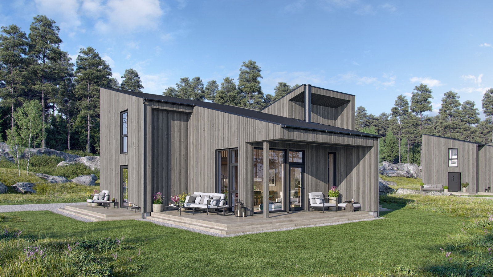 3D illustrasjon utvendig Galleribilde