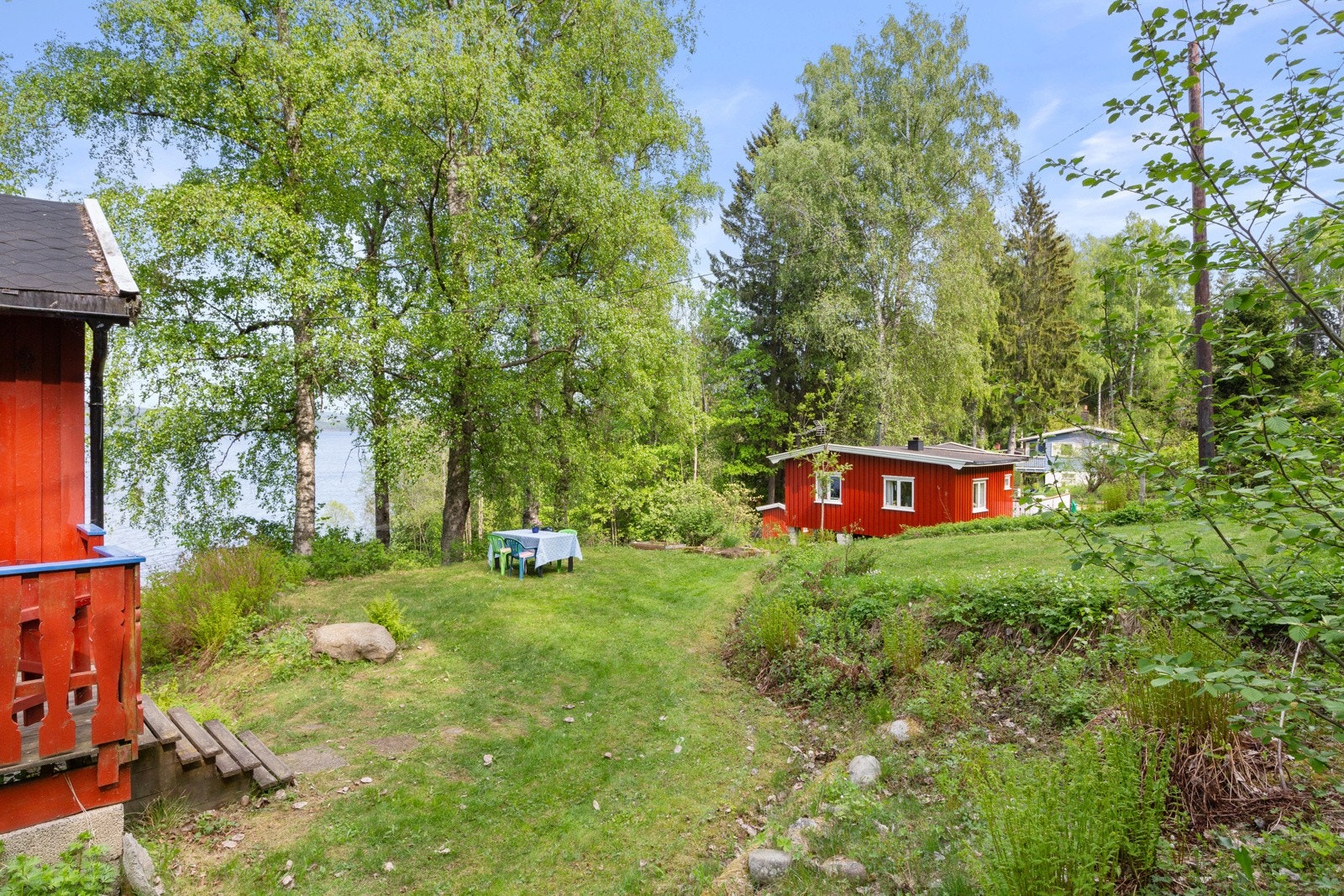 Hytta ligger ved Nord-Europas største innlandsdelta dannet av elvene Glomma, Nitelva og Leira. Galleribilde