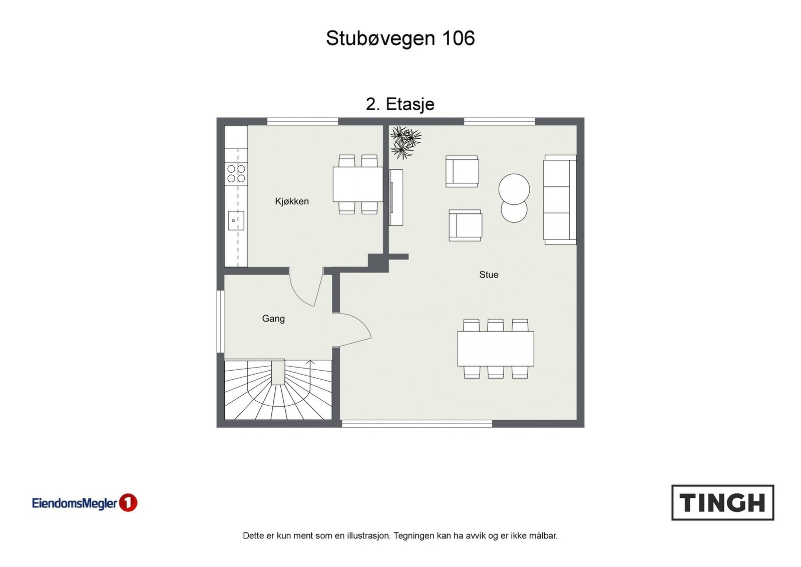 Plantegning Galleribilde