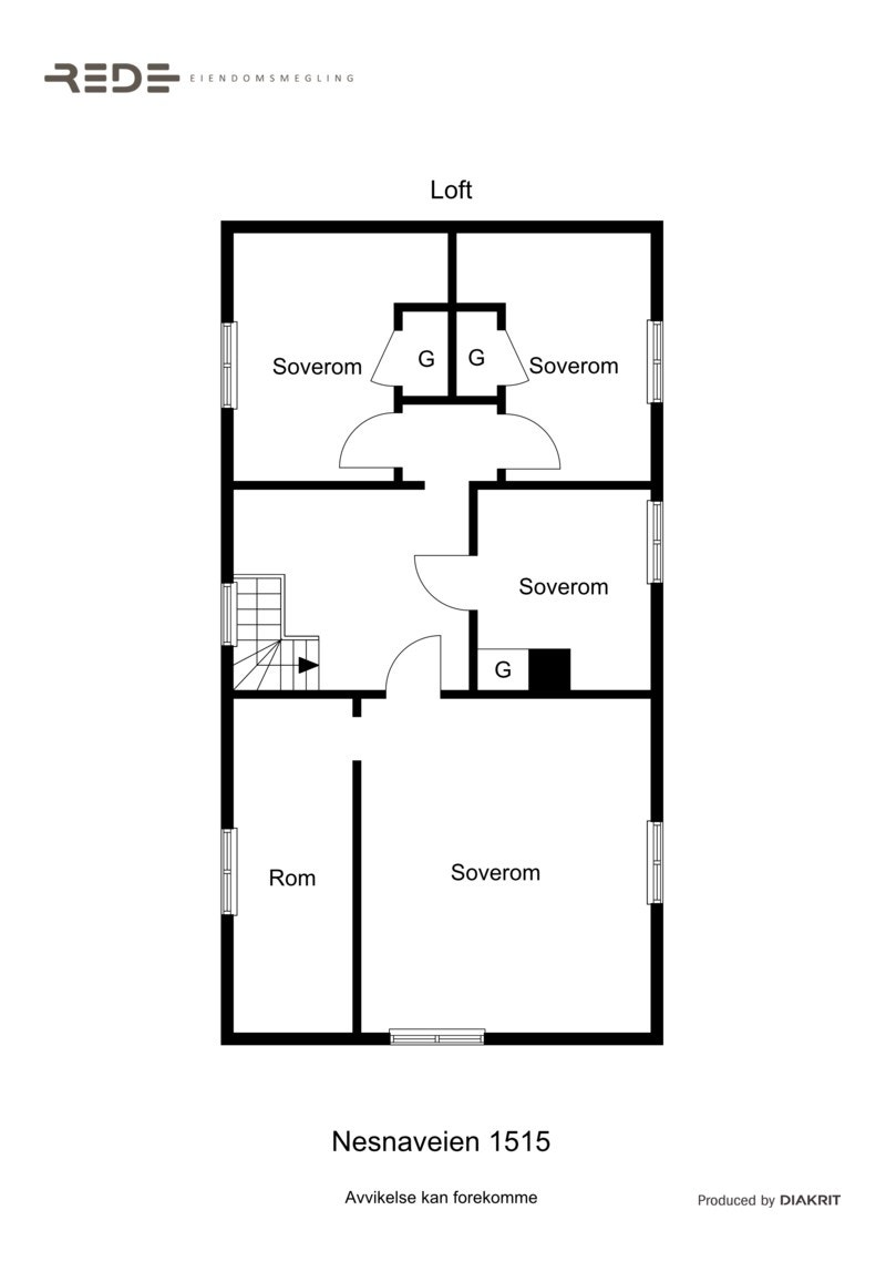 Planskisse 2. etasje Galleribilde