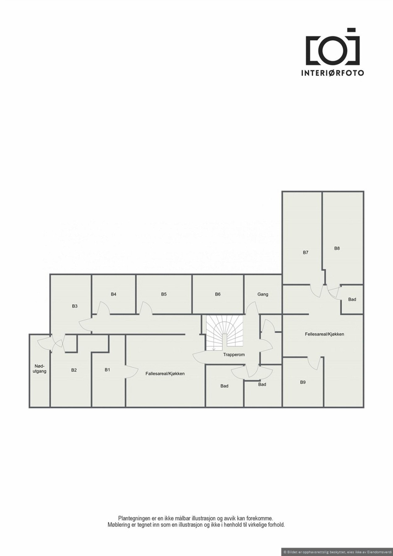 Planskisse 2 et. Galleribilde