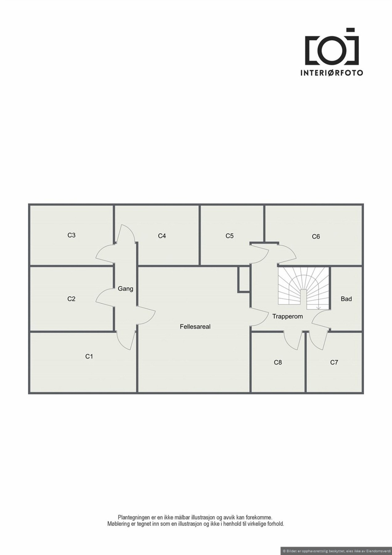 Planskisse 3. et. Galleribilde