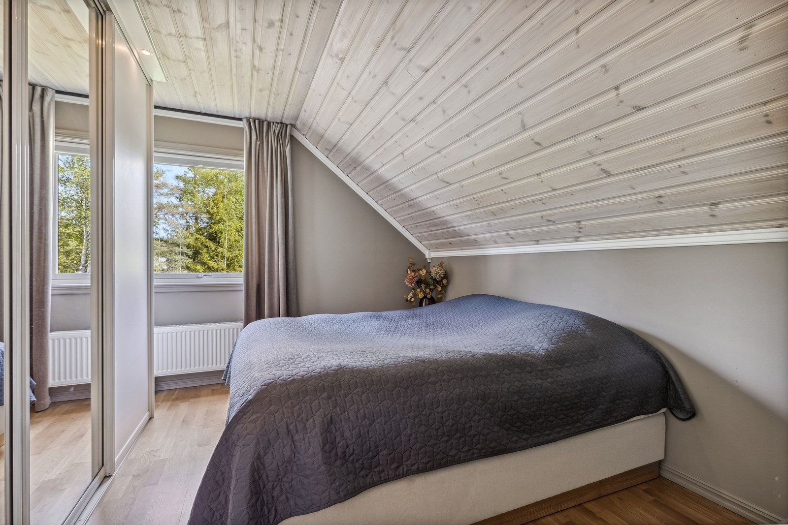 Soverom nr. 1 med skyvedørsgarderobe. Galleribilde