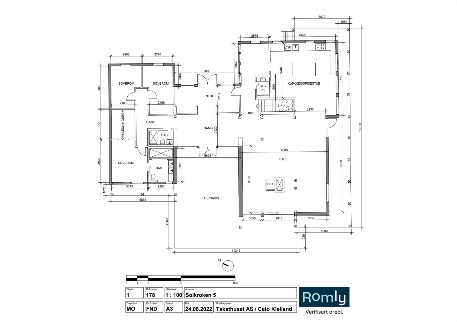 Plan 1. etasje Galleribilde