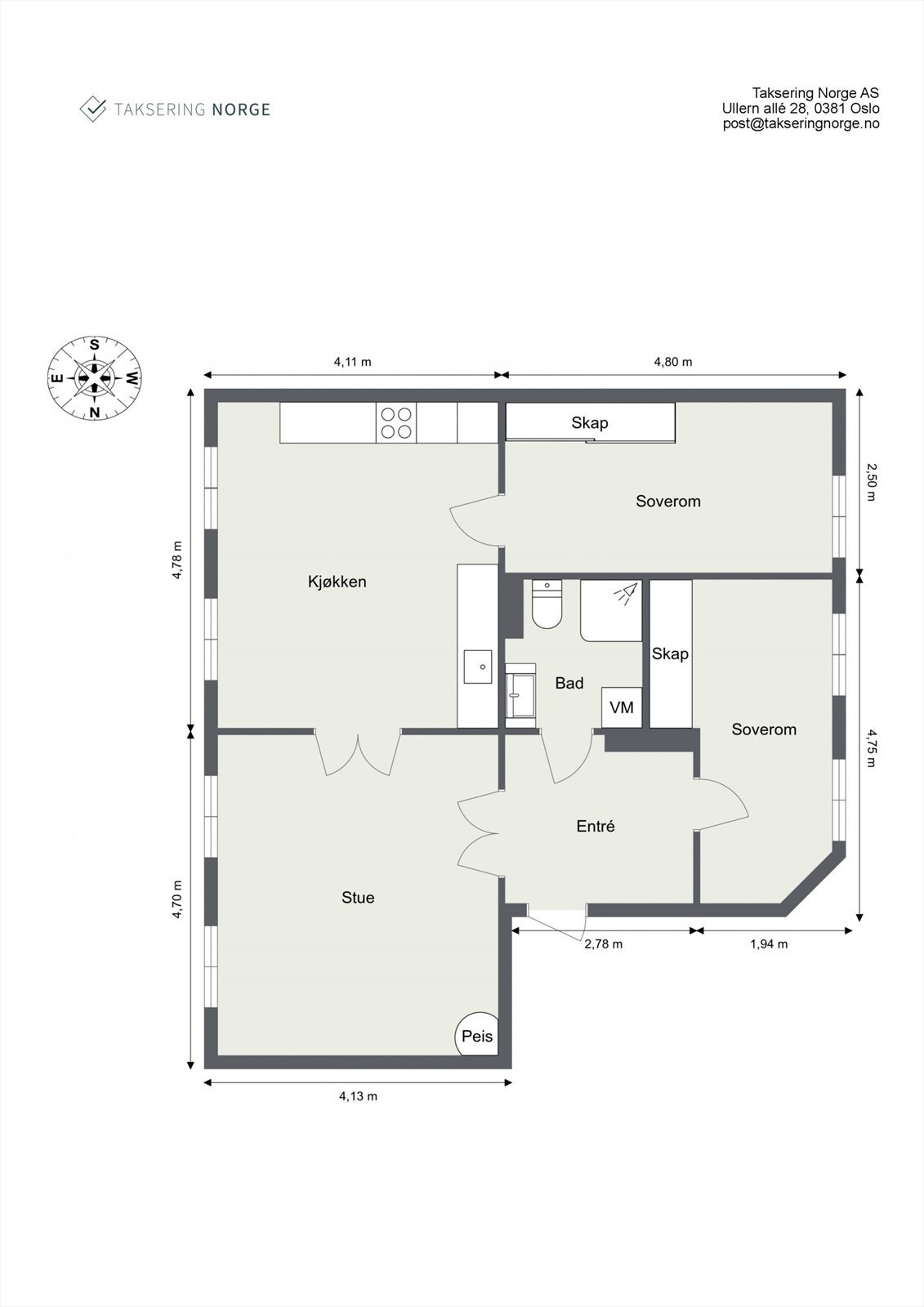 Plantegning Galleribilde