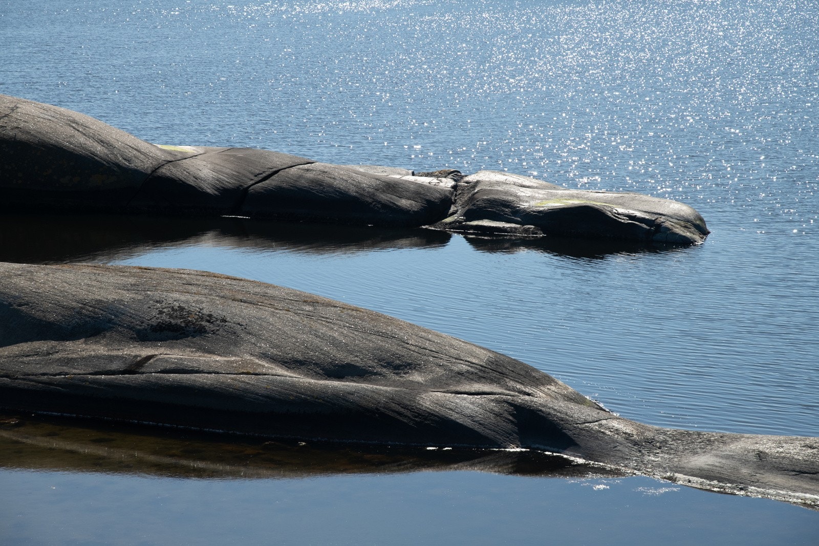 Karakteristiske svaberg for området rundt hytta/kyststien Galleribilde