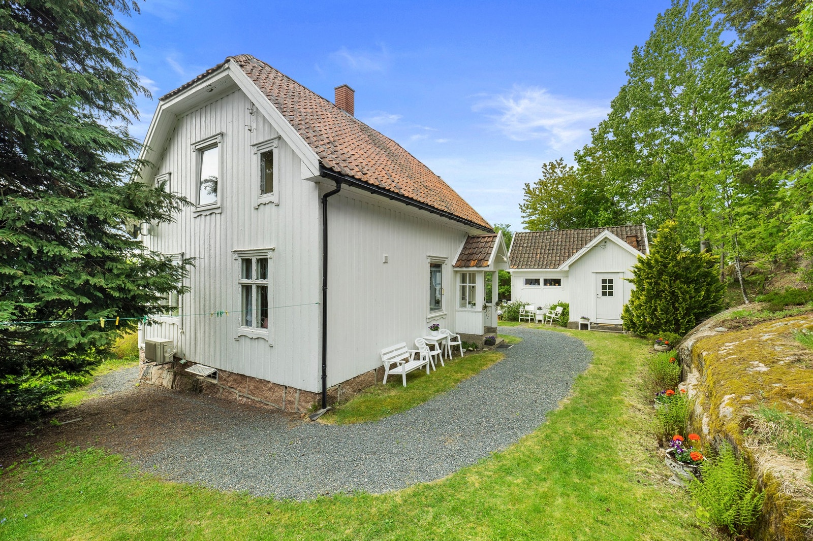Huset har en sjarmerende bygningsstil Galleribilde
