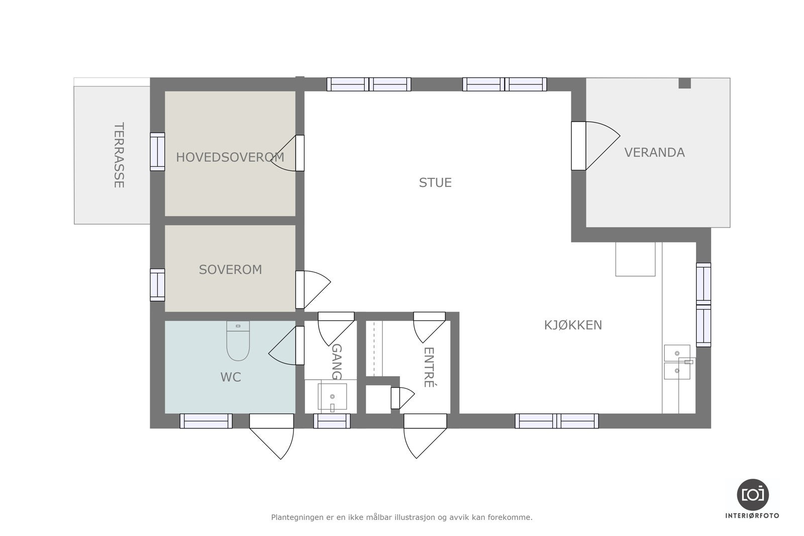Plantegning Galleribilde