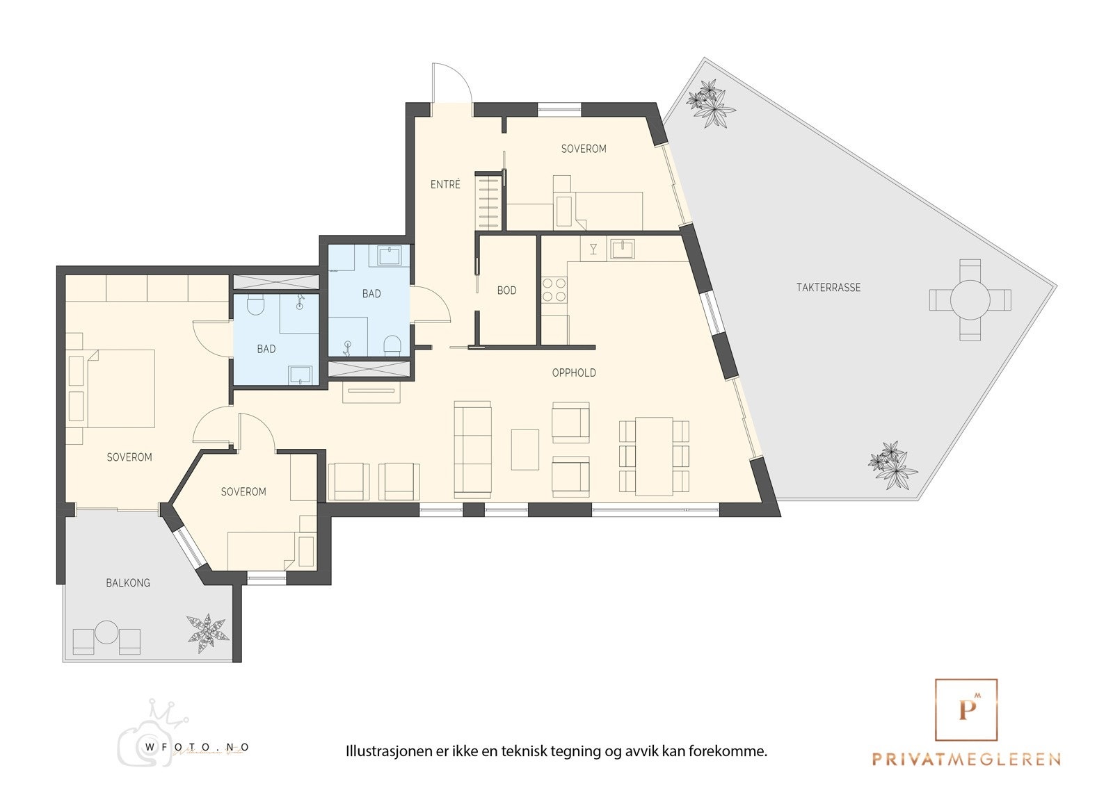 - Boligens planløsning og utforming - Galleribilde