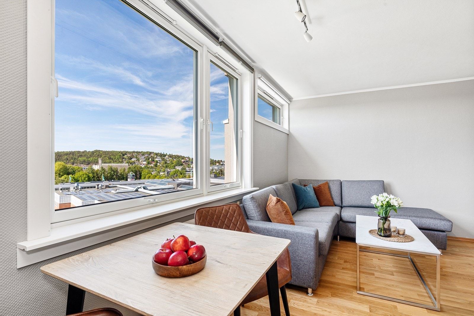 Plass for spisebord og sofa, super utsikt Galleribilde