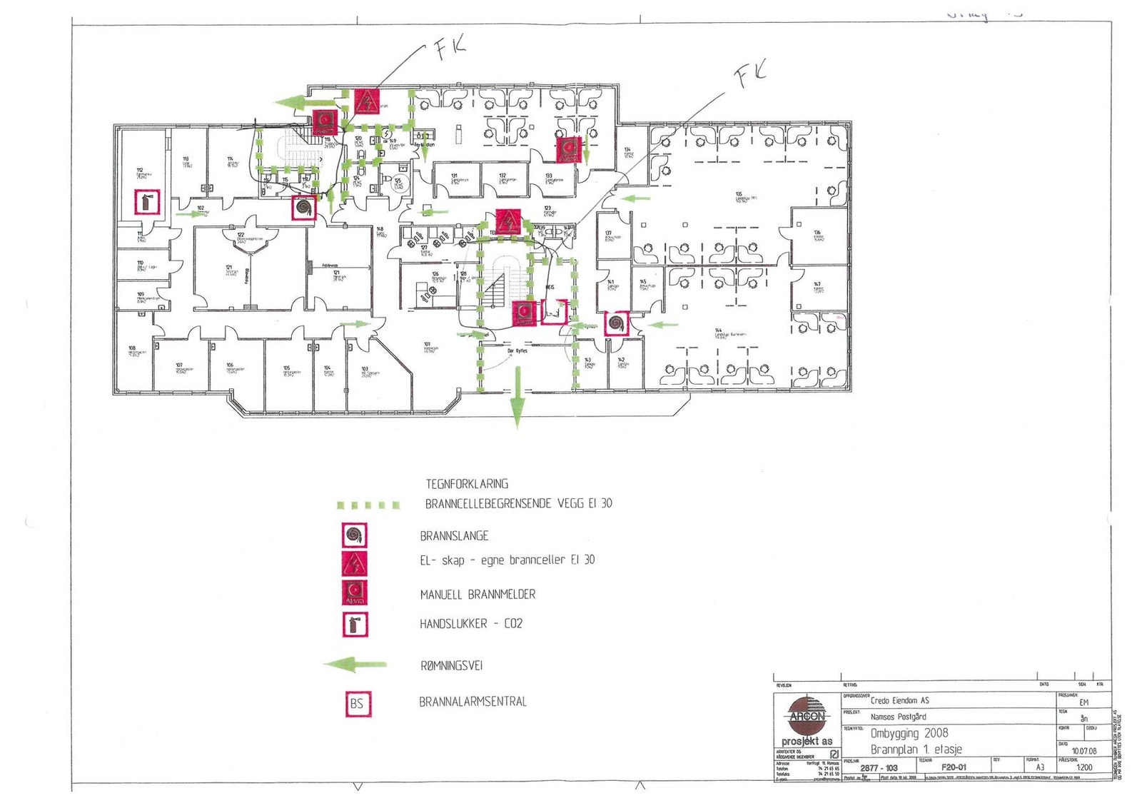 Plantegning 1. Etasje Galleribilde