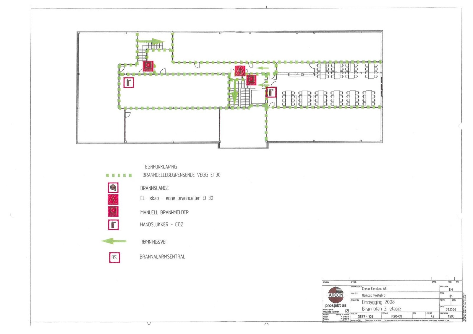 Tegning 3. Etasje Galleribilde