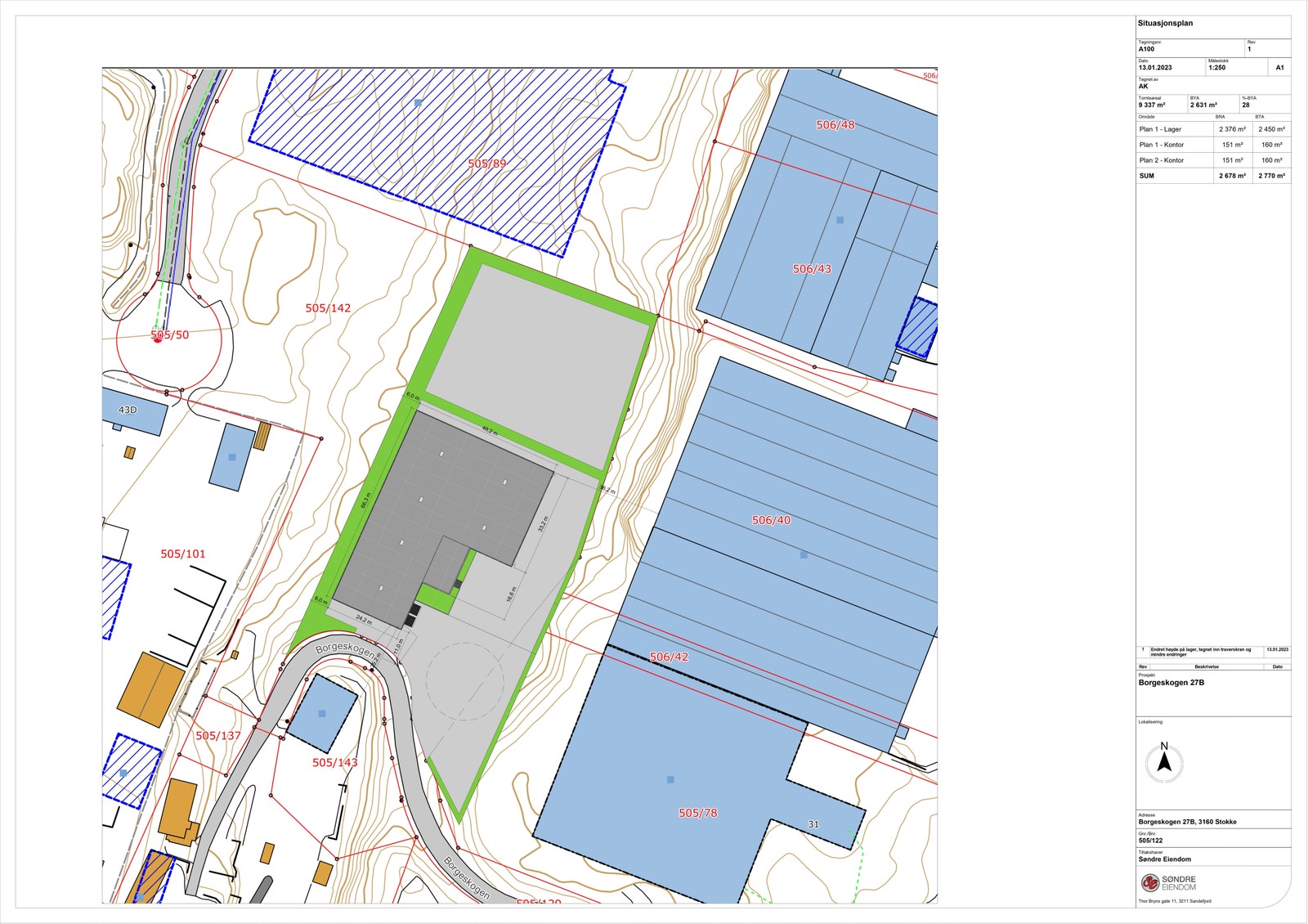 Situasjonsplan Galleribilde