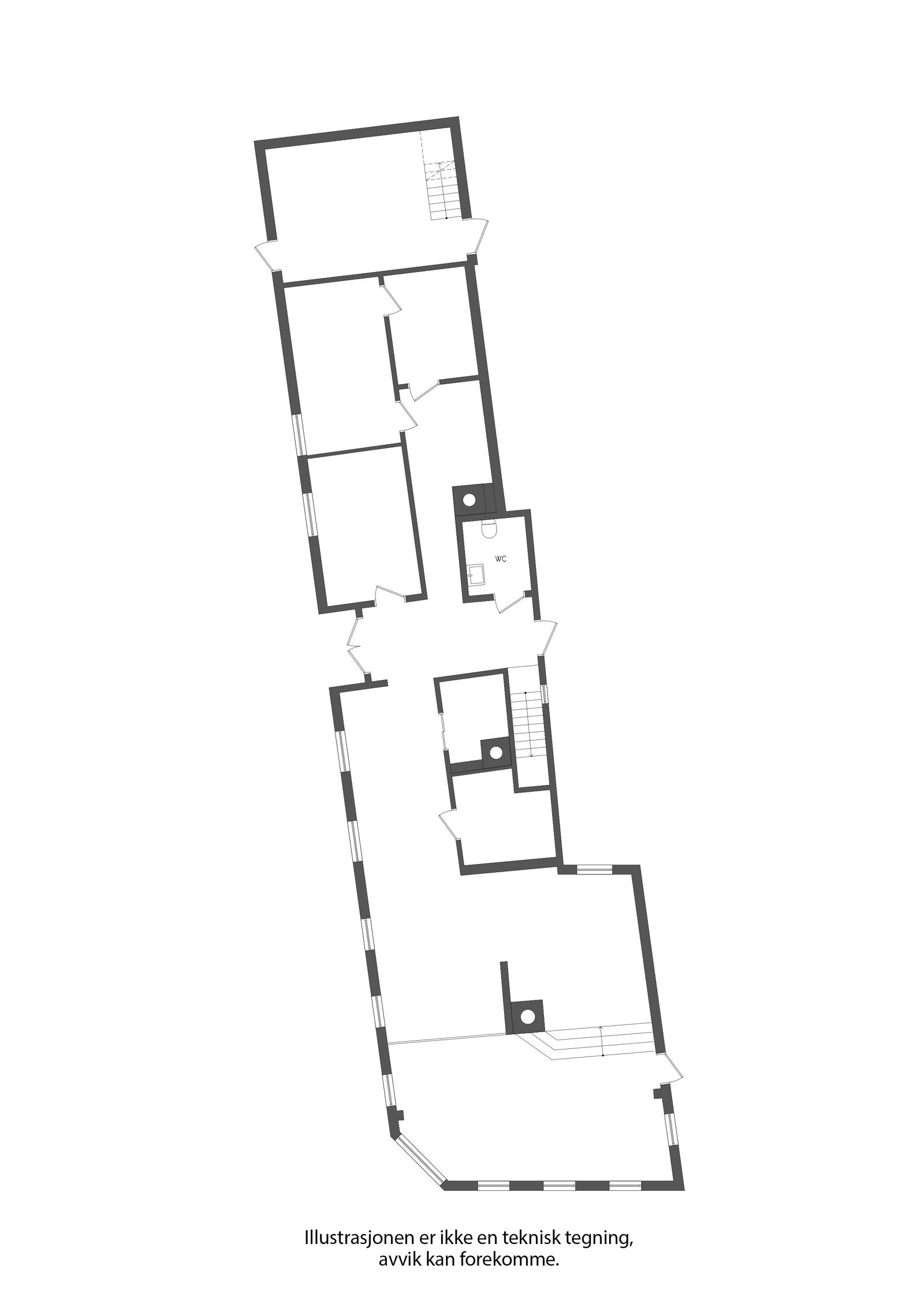 Plantegning 1. Etasje Galleribilde