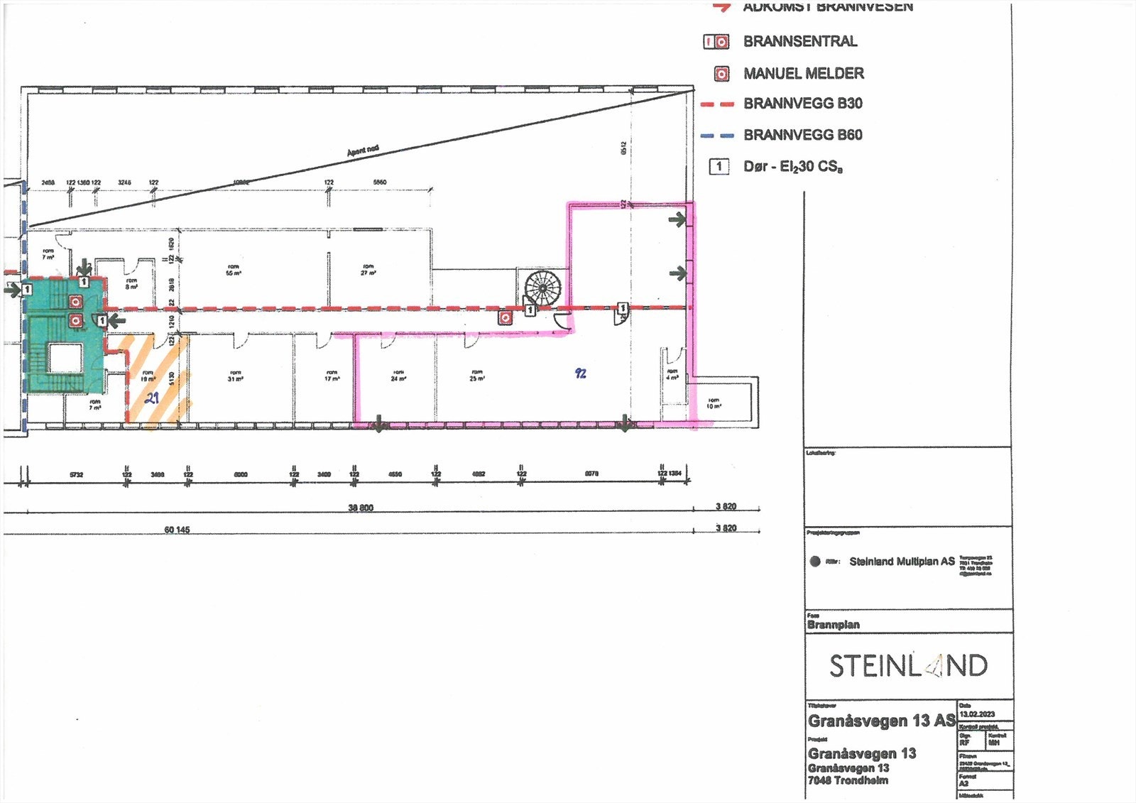2. etasje Ledig areal. Galleribilde